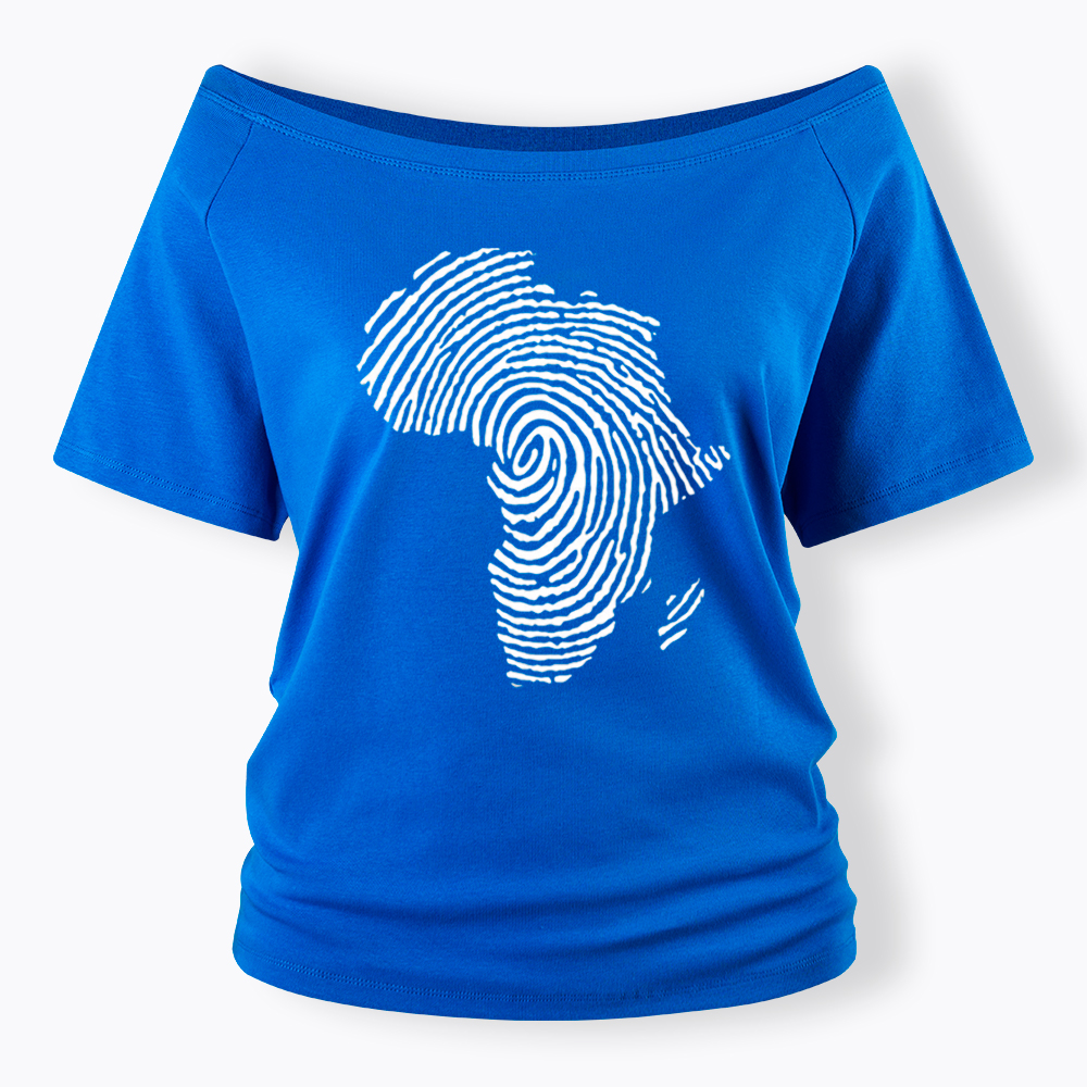 Black History African Off Shoulder T-shirt