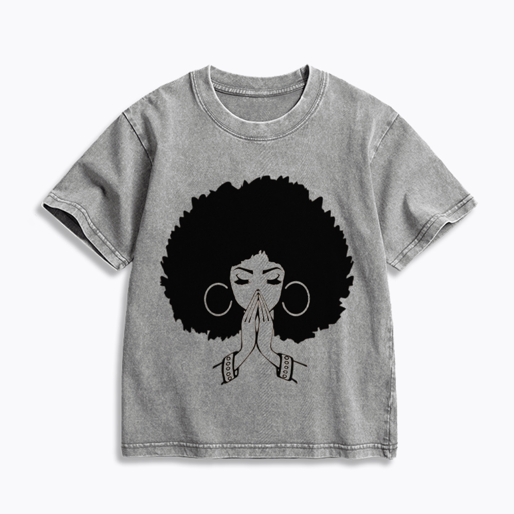 Black Girl Magic Kids Washed T-Shirt