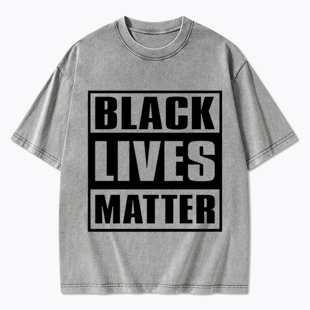 Black Lives Matter Equality Rights Washed T-Shirt