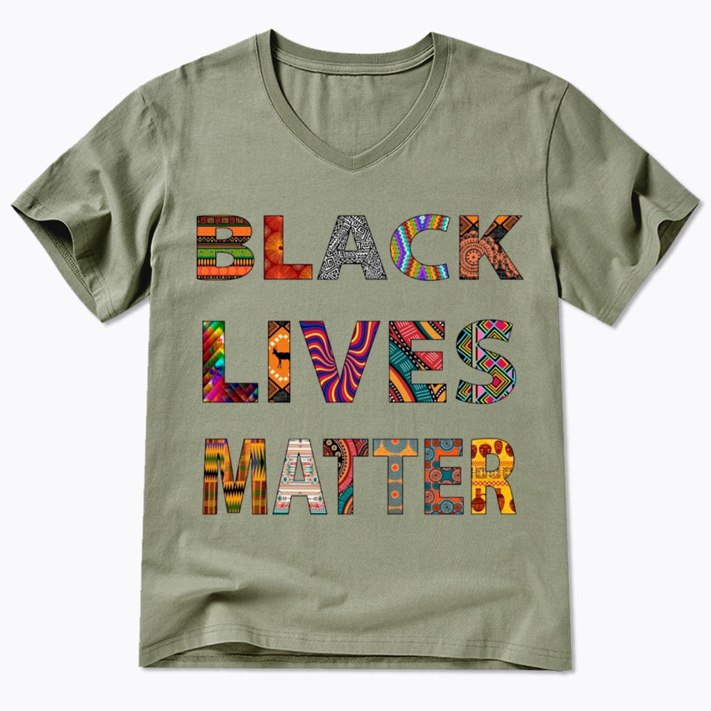 Black Lives Matter Diversity V-Neck Classic T-Shirt