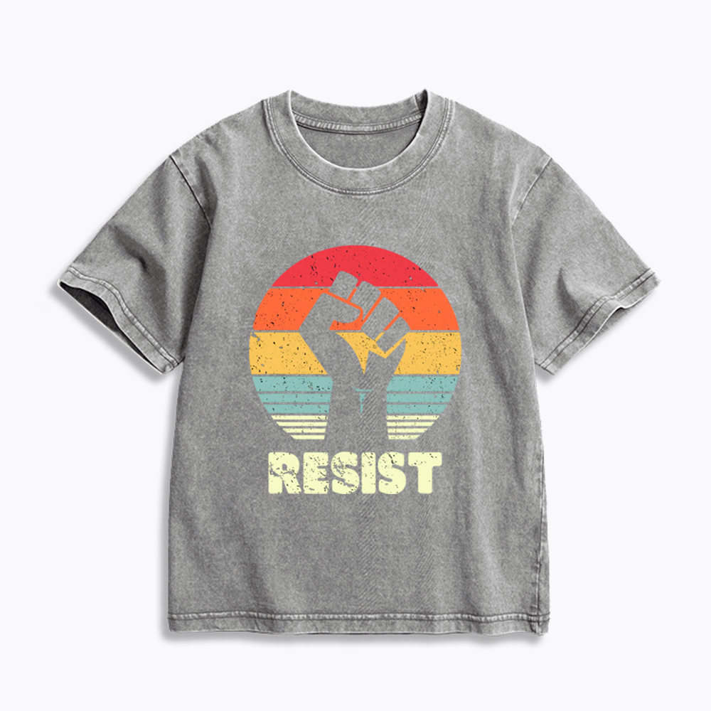 Resist Fist Kids Washed T-Shirt