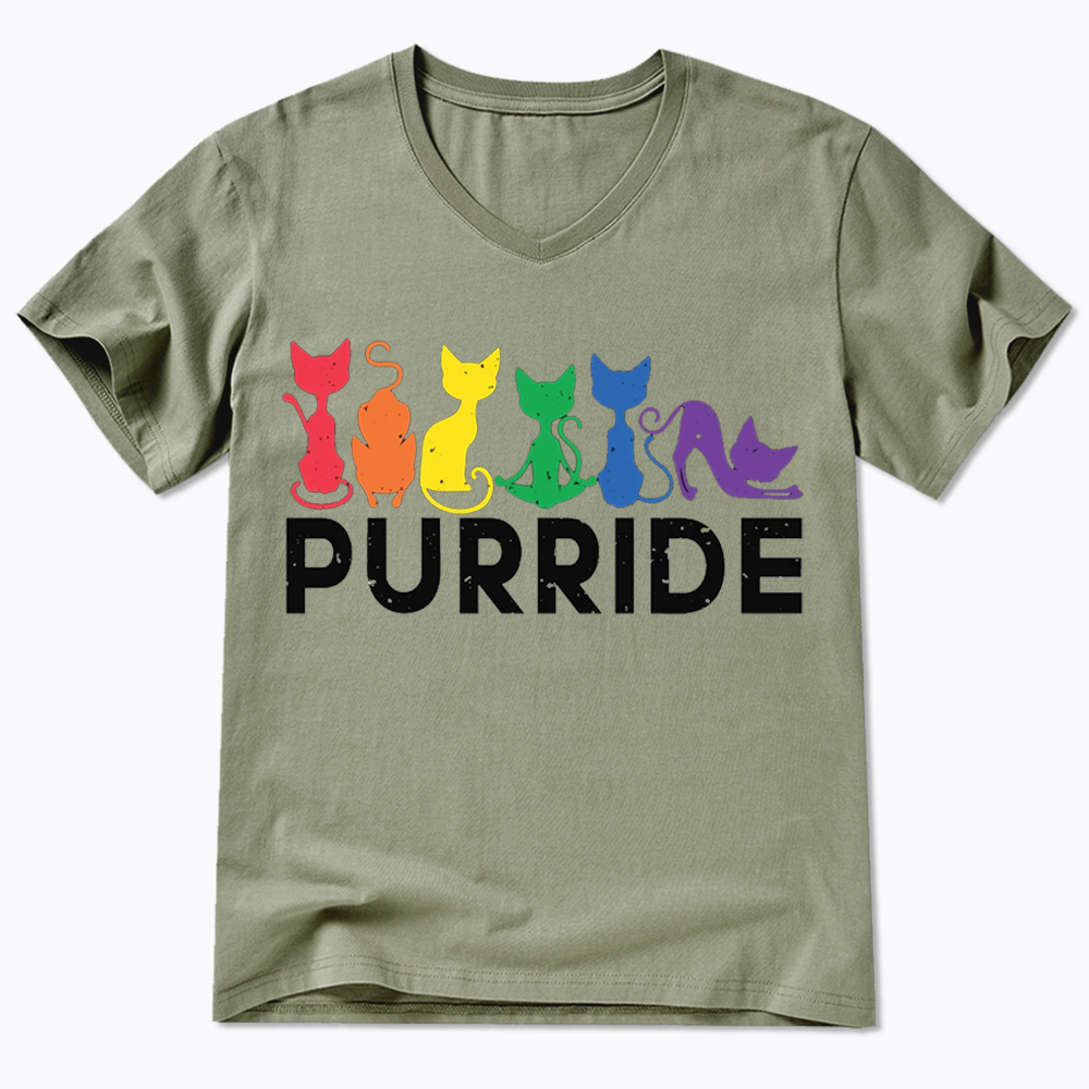 Purride Cat V-Neck Classic T-Shirt