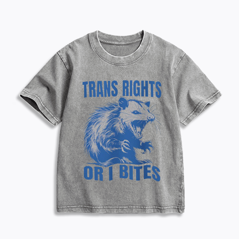 Trans Rights Kids Washed T-Shirt 
