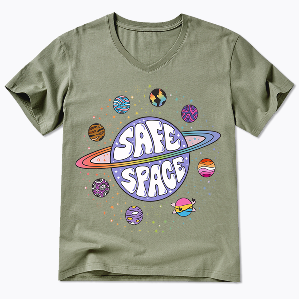 Safe Space V-Neck Classic T-Shirt