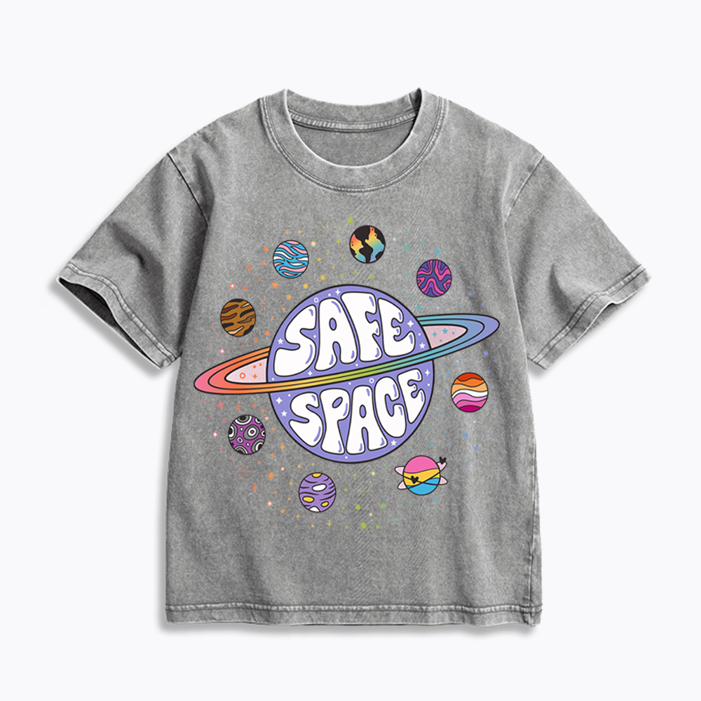 Safe Space Kids Washed T-Shirt 