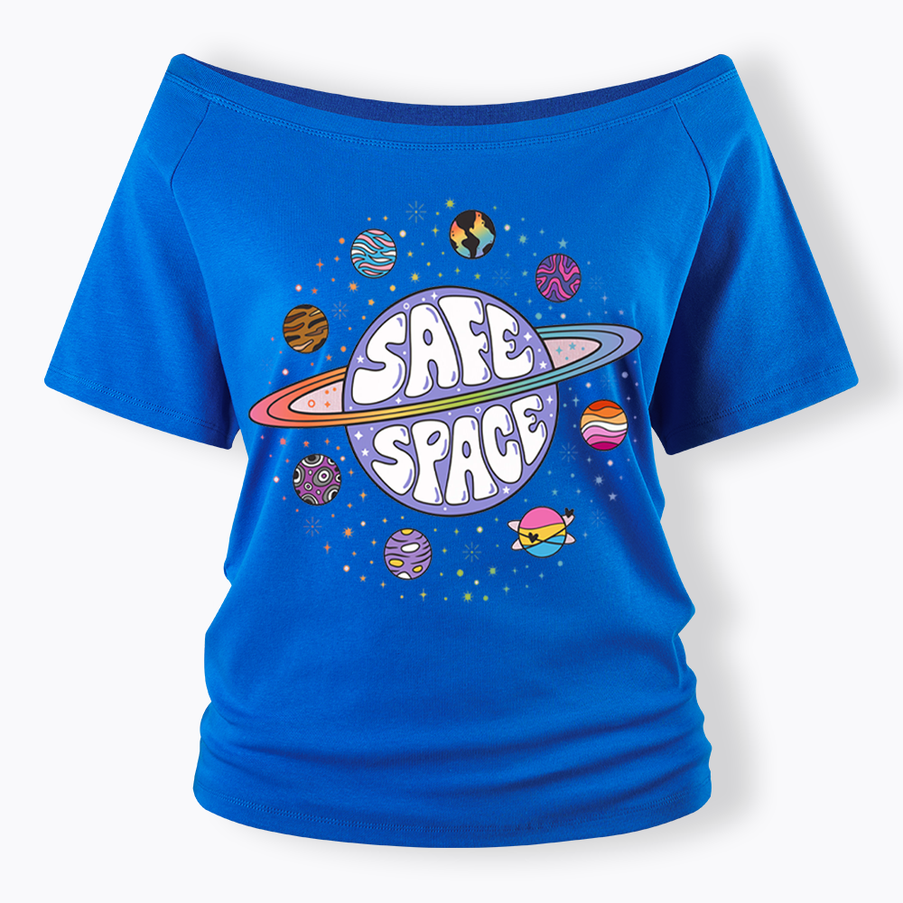 Safe Space Off Shoulder T-shirt