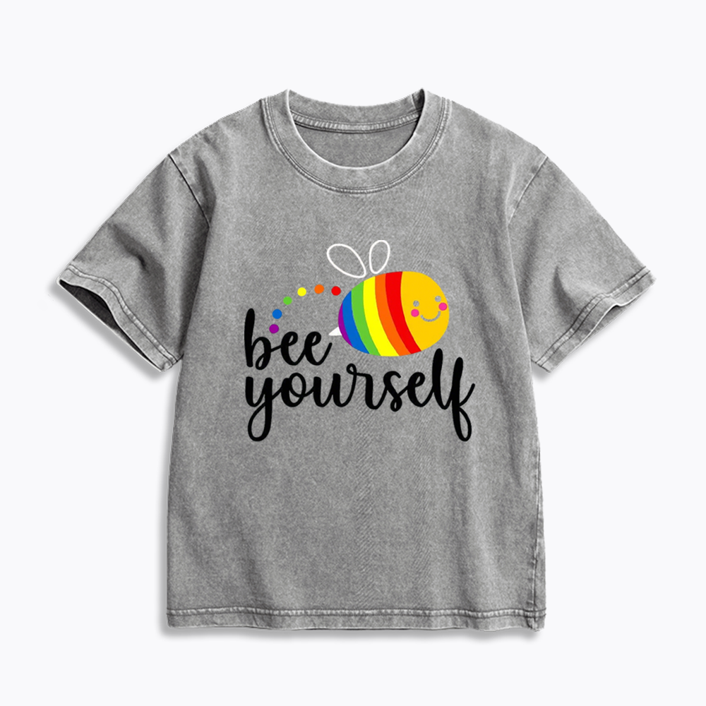 Bee Yourself Kids Washed T-Shirt 