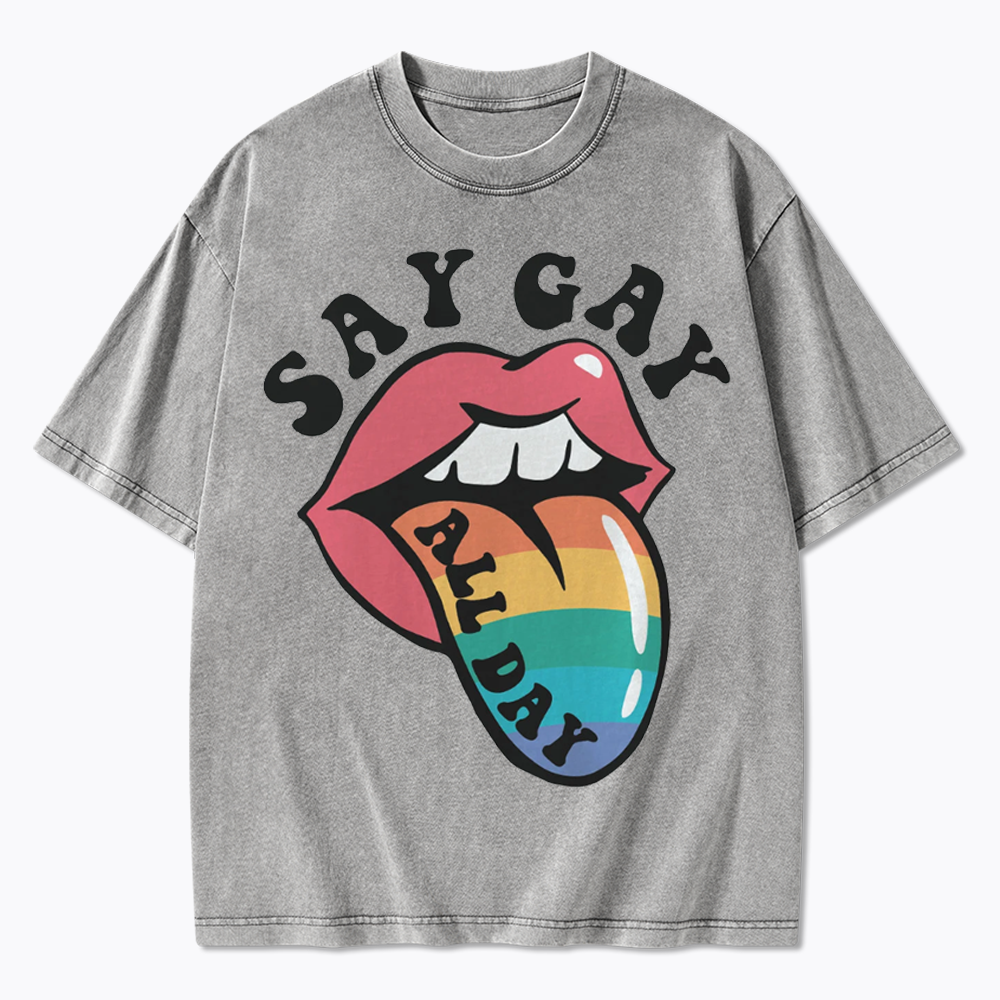 Cute Pride Washed T-Shirt