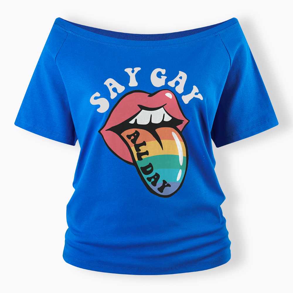 Cute Pride Off Shoulder T-shirt
