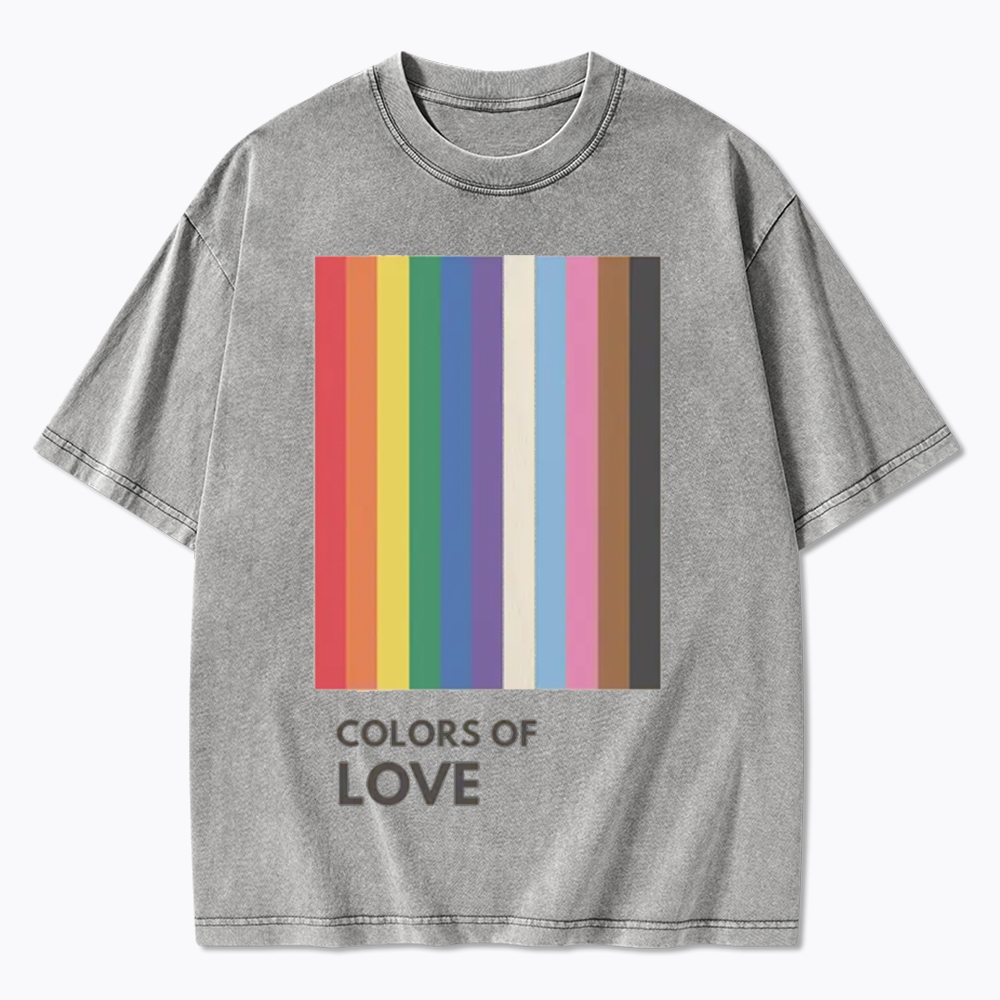 Colors of Love Washed T-Shirt