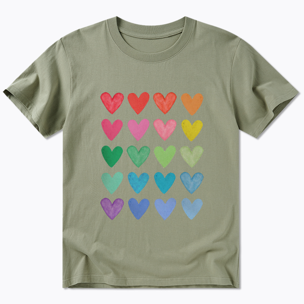 Rainbow Hearts Classic T-Shirt