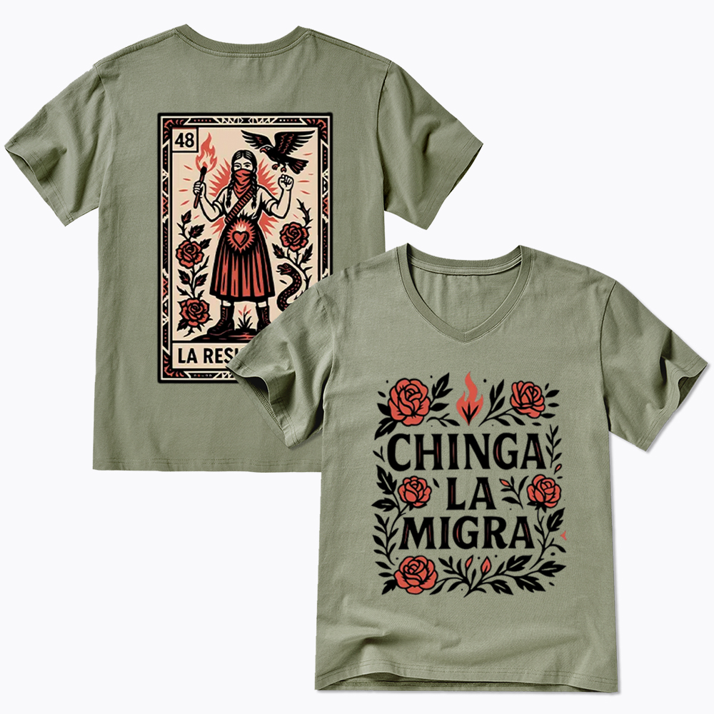 Chinga La Migra V-Neck Classic T-Shirt