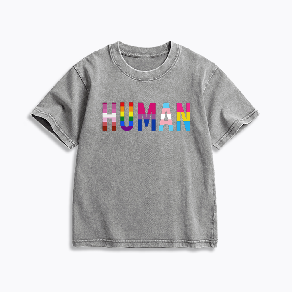 Human Rights Kids Washed T-Shirt