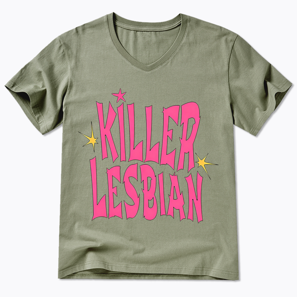 Killer Lesbian V-Neck Classic T-Shirt