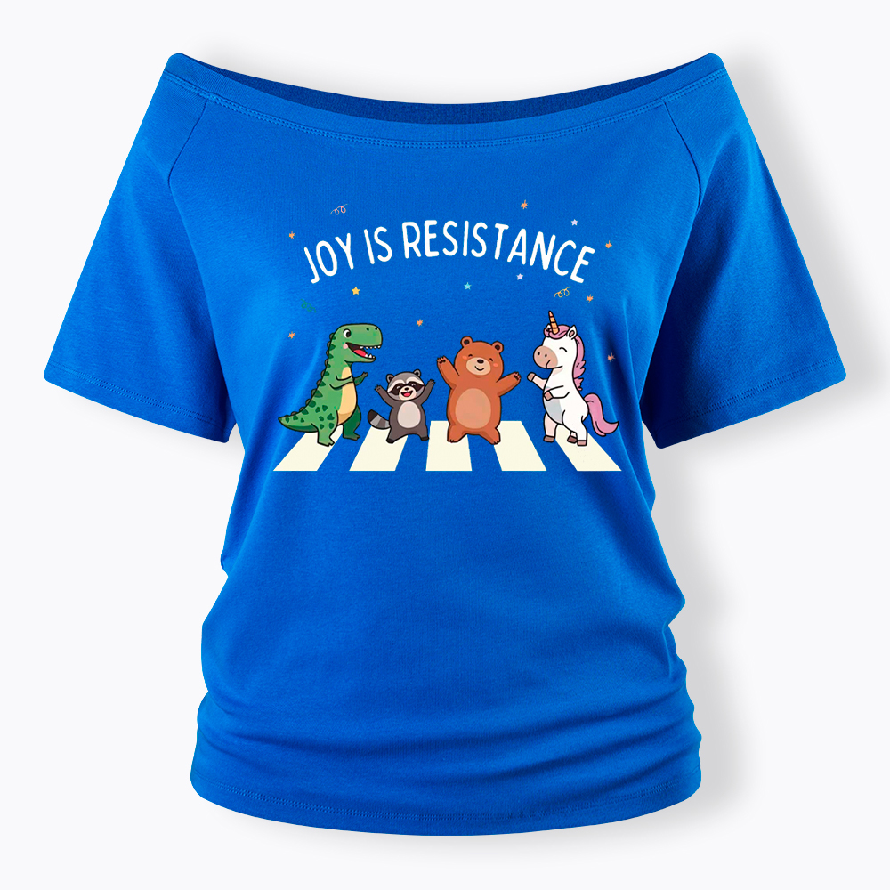 Portland Frog Off Shoulder T-Shirt