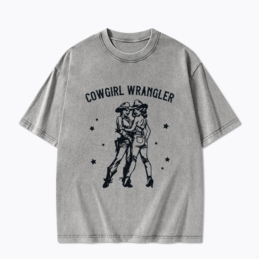 Gay Cowgirl Washed T-Shirt