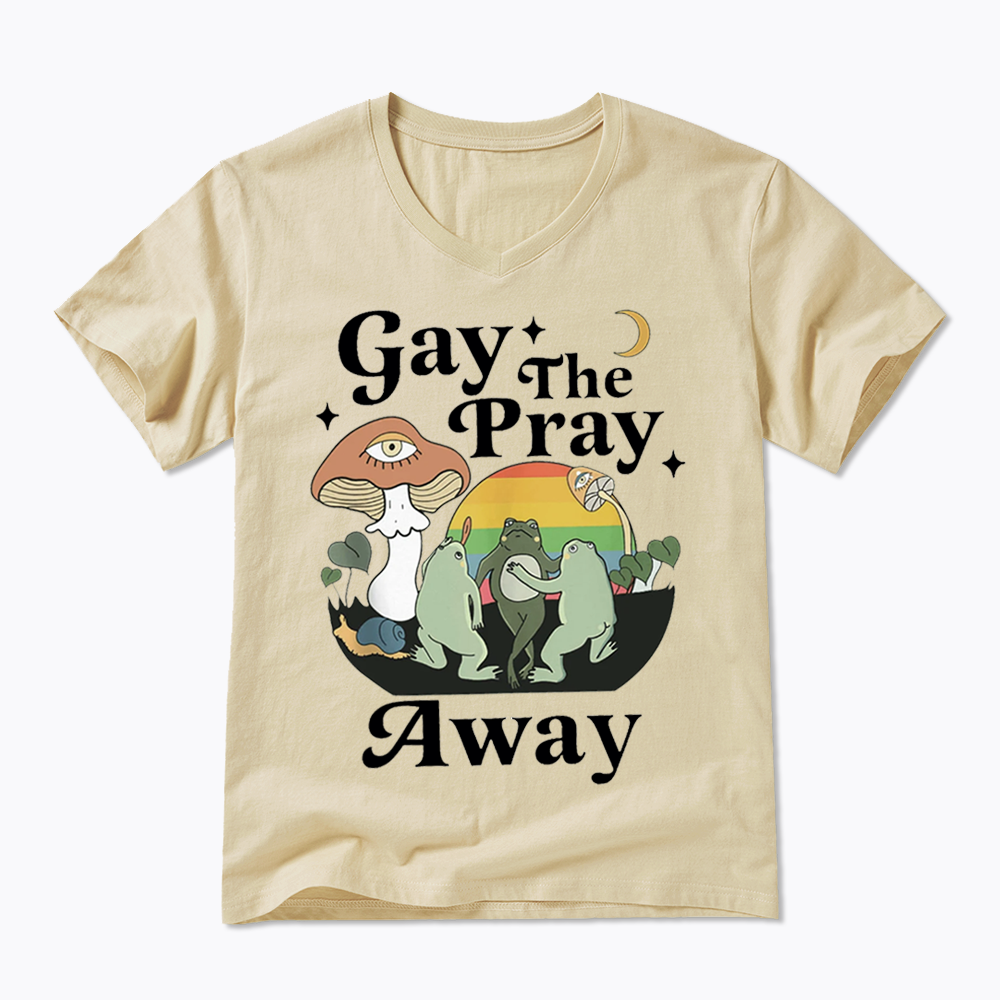Pray Away V-Neck Classic T-Shirt