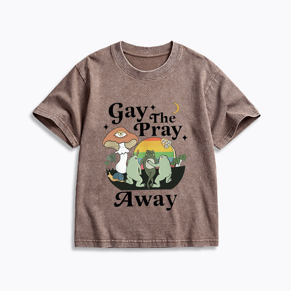 Pray Away Kids Washed T-Shirt