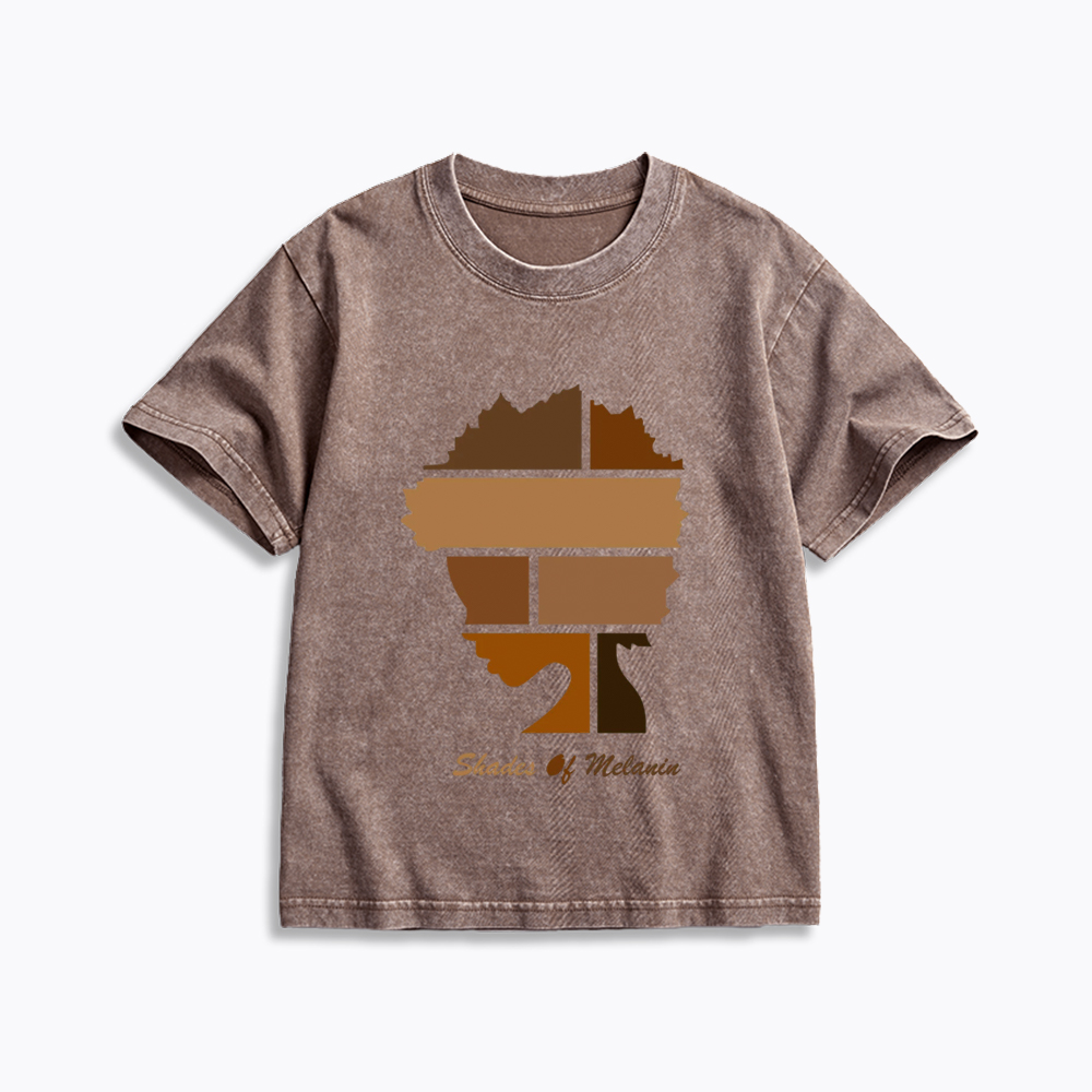 Shades Of Melanin Kids Washed T-Shirt