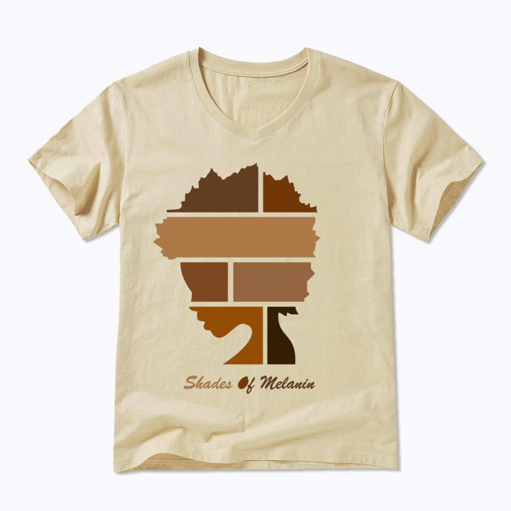 Shades Of Melanin V-Neck Classic T-Shirt