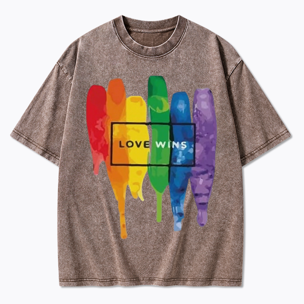 Love Wins Washed T-Shirt