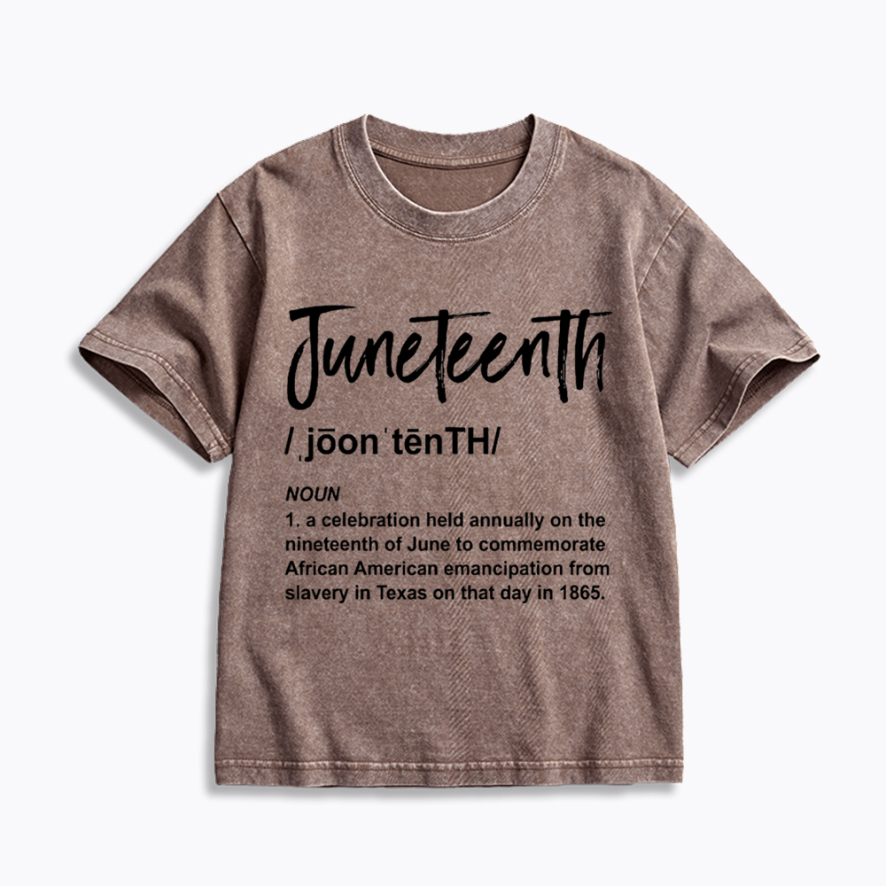 Black History Juneteenth 1865 Kids Washed T-Shirt
