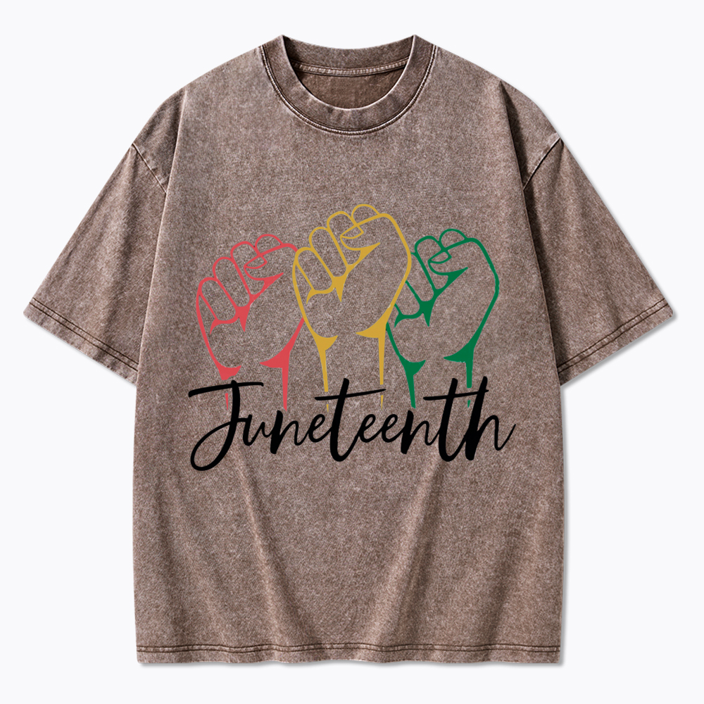Juneteenth Black History Washed T-Shirt
