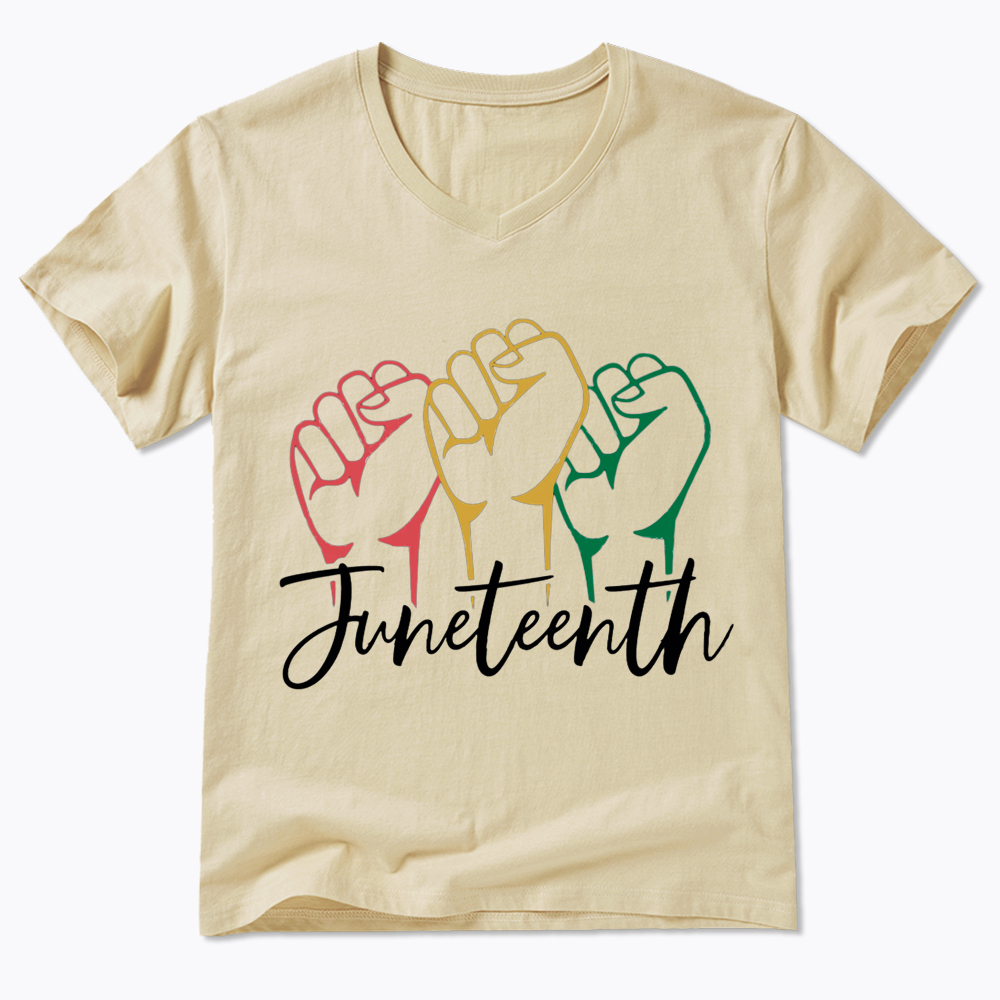 Juneteenth Black History V-Neck Classic T-Shirt