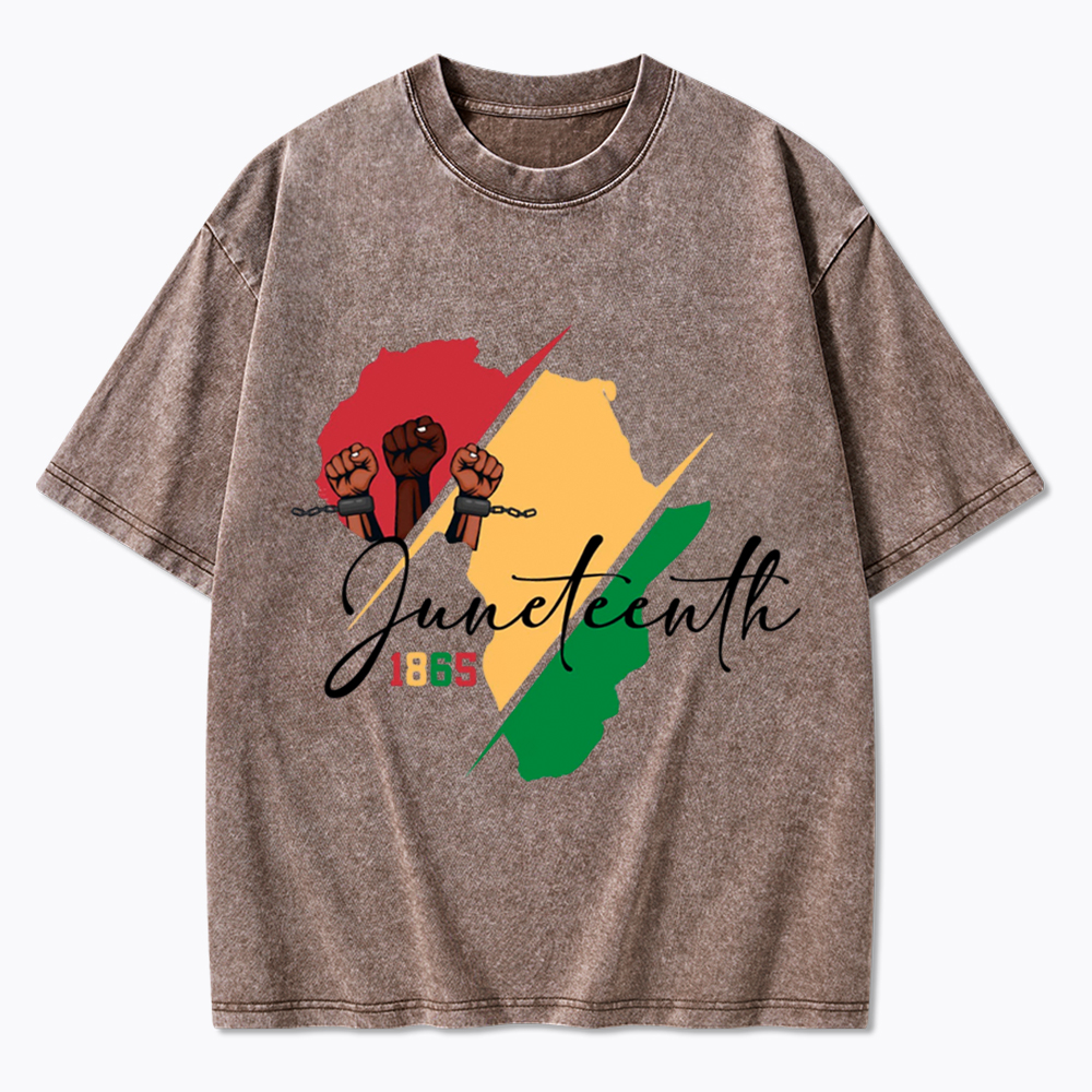 Black Culture Juneteenth Washed T-Shirt