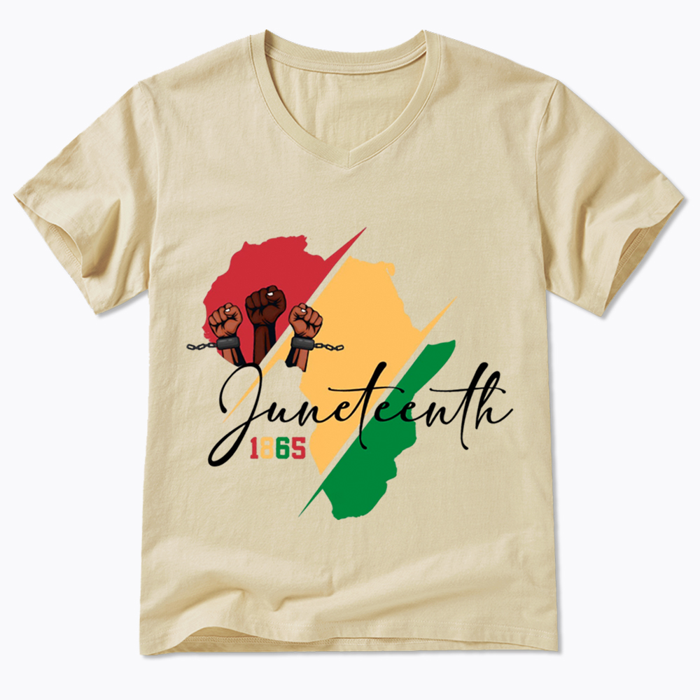 Black Culture Juneteenth V-Neck Classic T-Shirt
