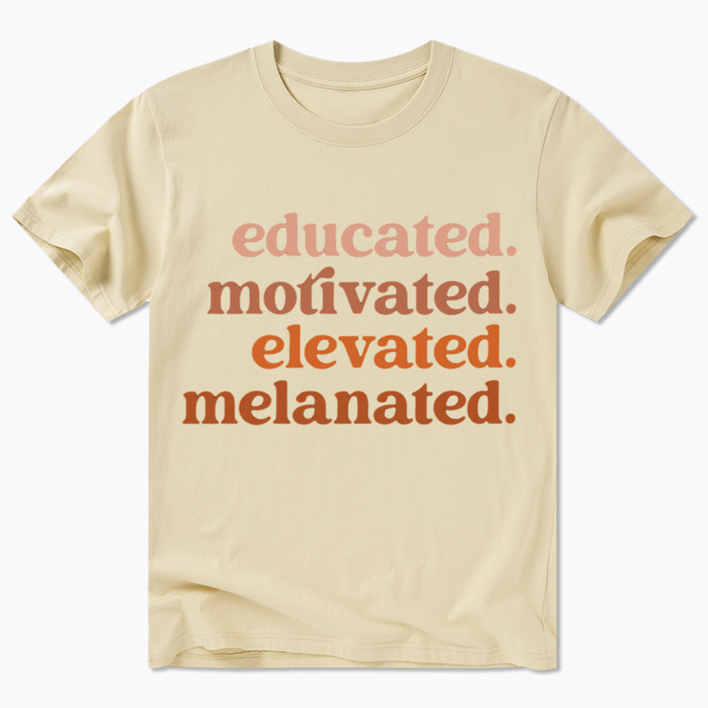 Educated Motivated Melanated Classic T-Shirt