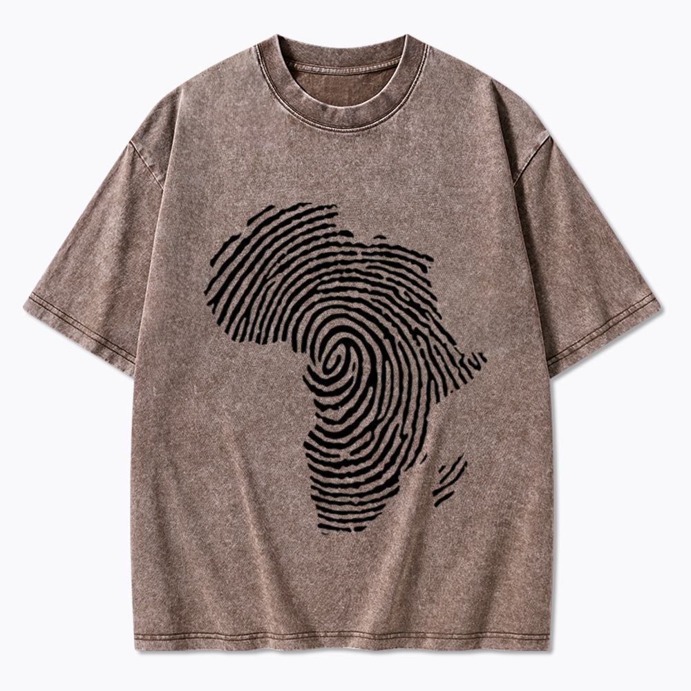Black History African Washed T-Shirt