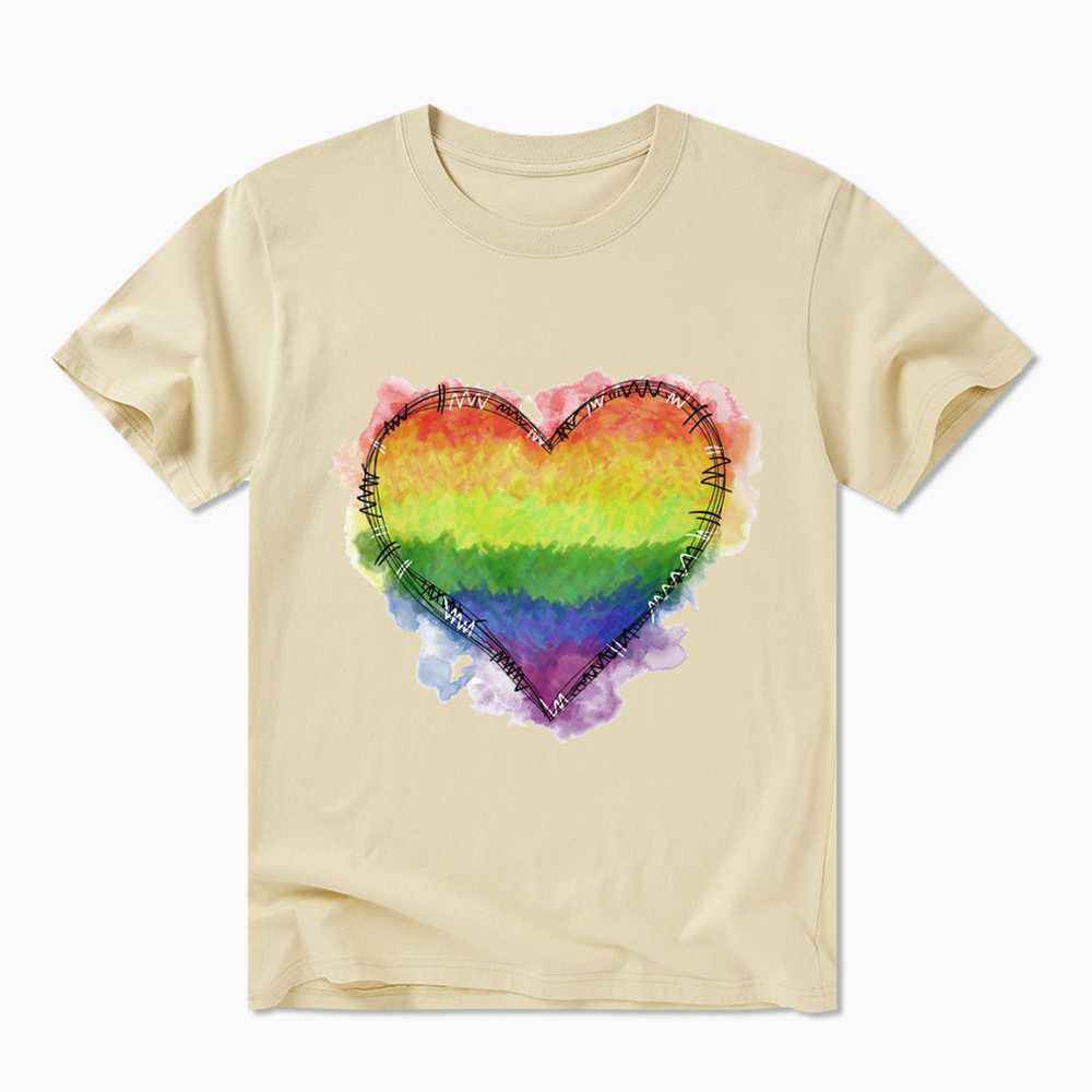 Rainbow Heart Classic T-Shirt
