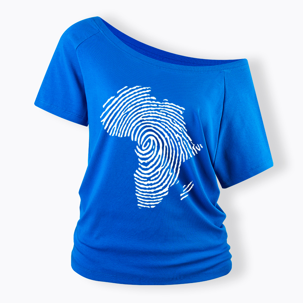 Black History African Off Shoulder T-shirt