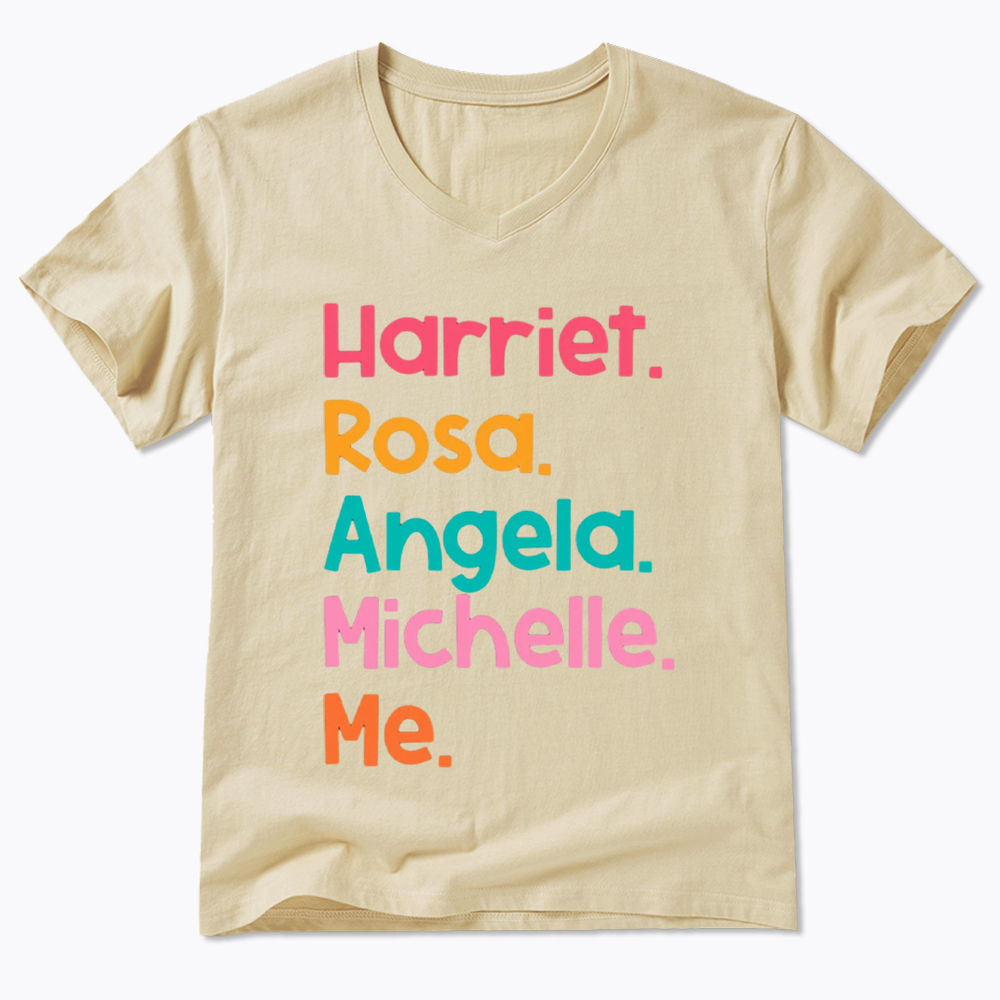 Women Leaders Harriet Rosa Angela Michelle Me V-Neck Classic T-Shirt