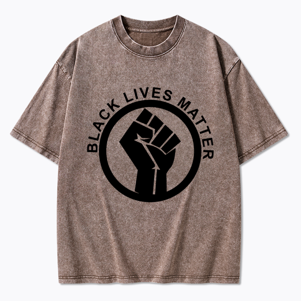 Black Lives Matter Washed T-Shirt