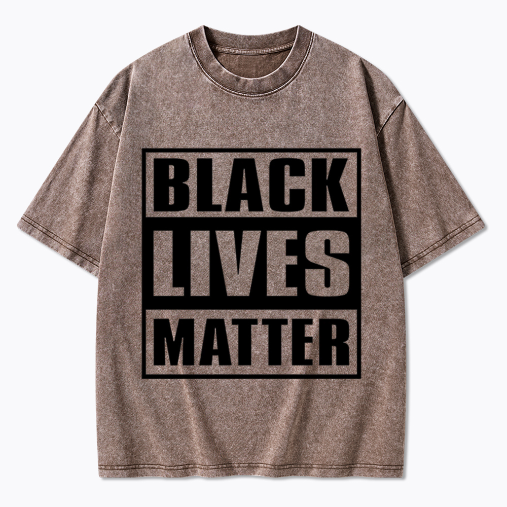 Black Lives Matter Equality Rights Washed T-Shirt