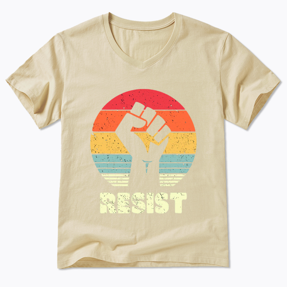 Resist Fist V-Neck Classic T-Shirt