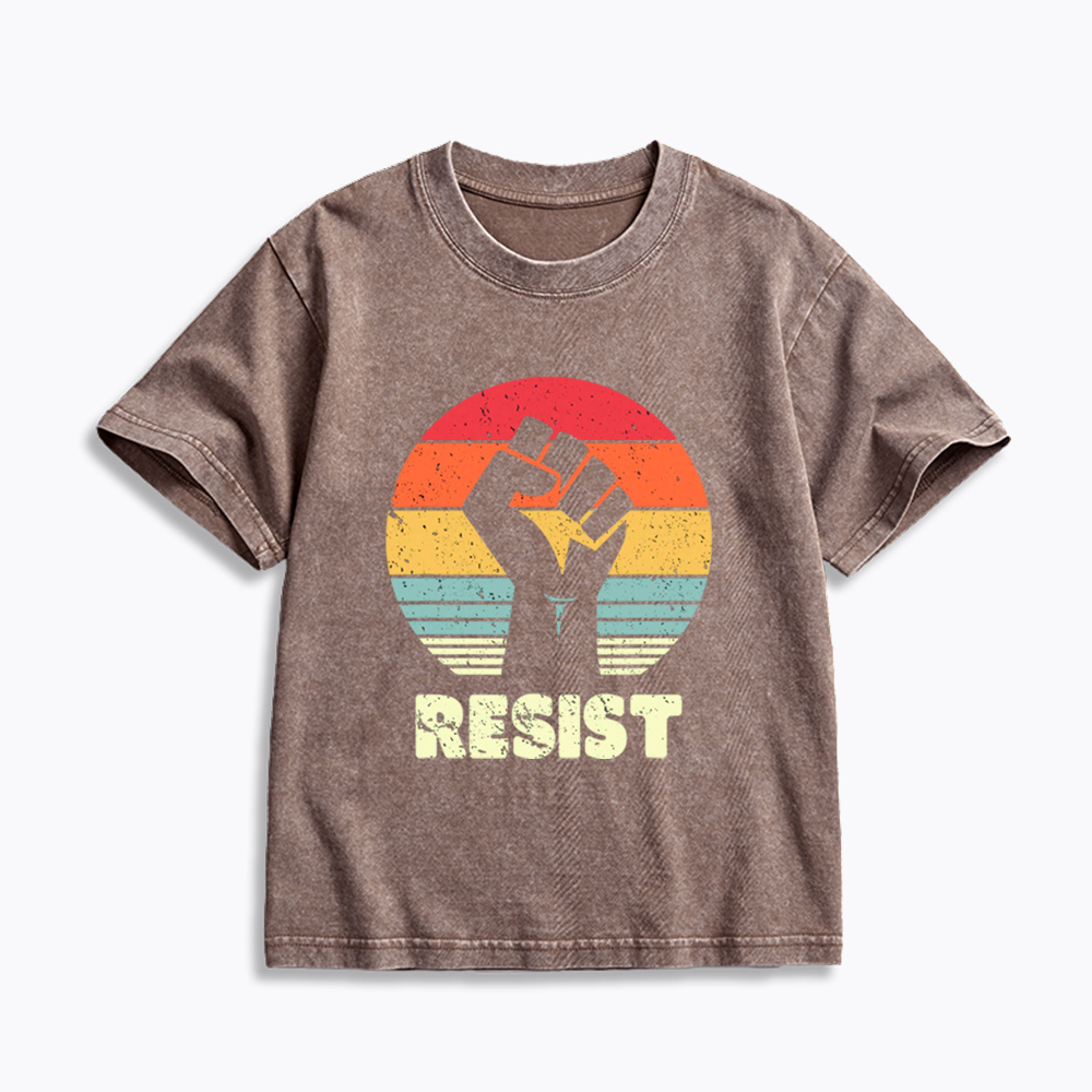 Resist Fist Kids Washed T-Shirt