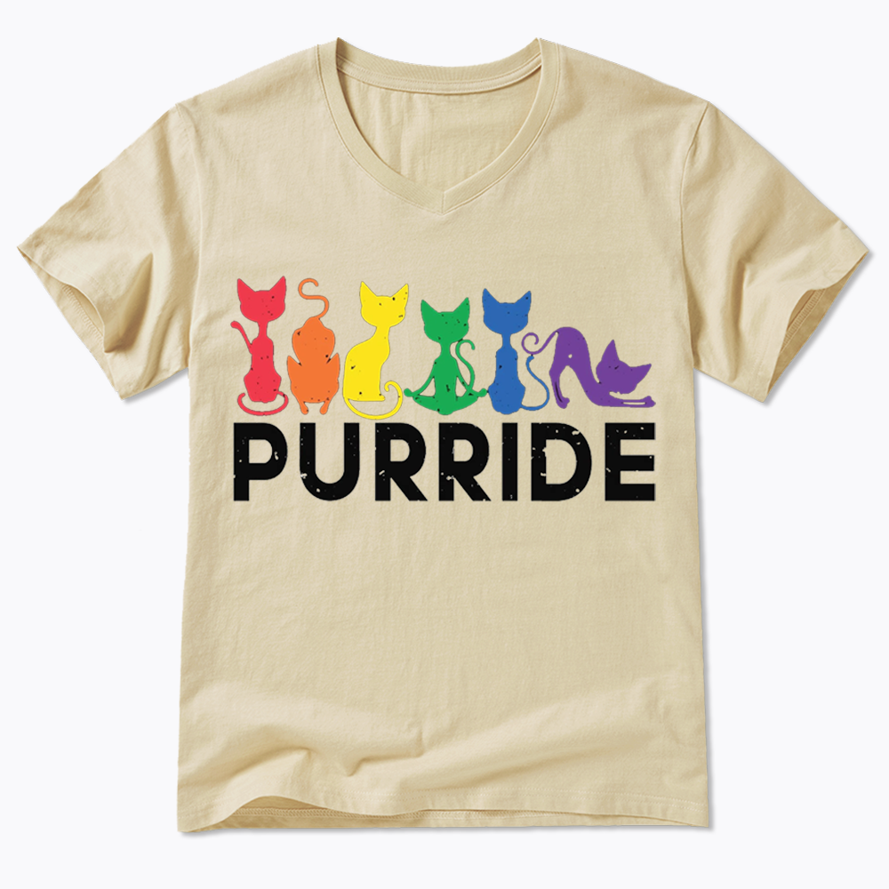 Purride Cat V-Neck Classic T-Shirt
