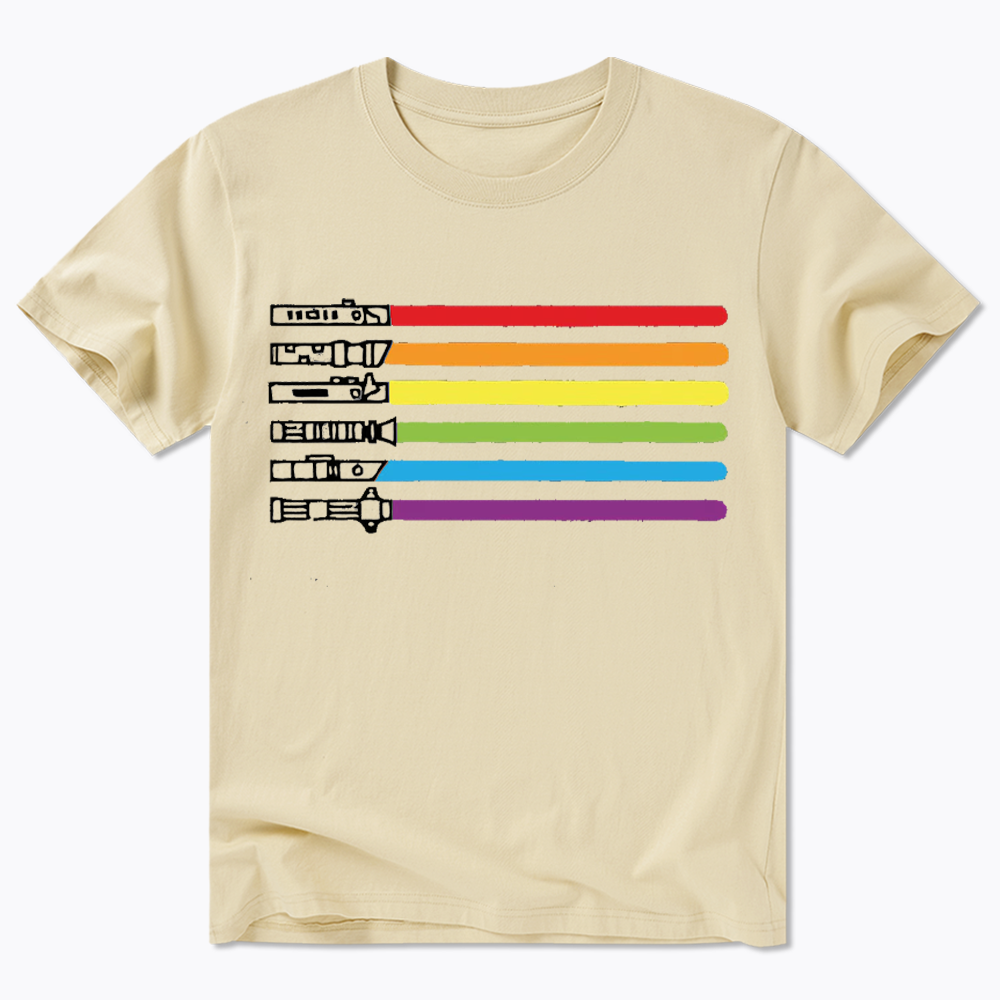 Rainbow Lightsaber Classic T-Shirt