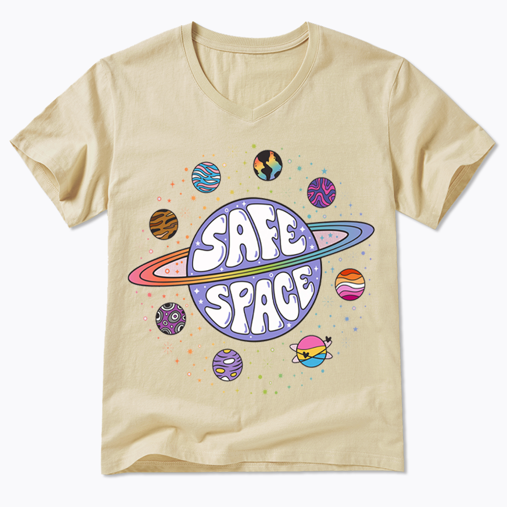 Safe Space V-Neck Classic T-Shirt