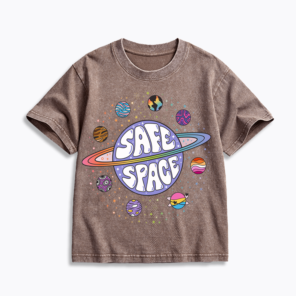 Safe Space Kids Washed T-Shirt 
