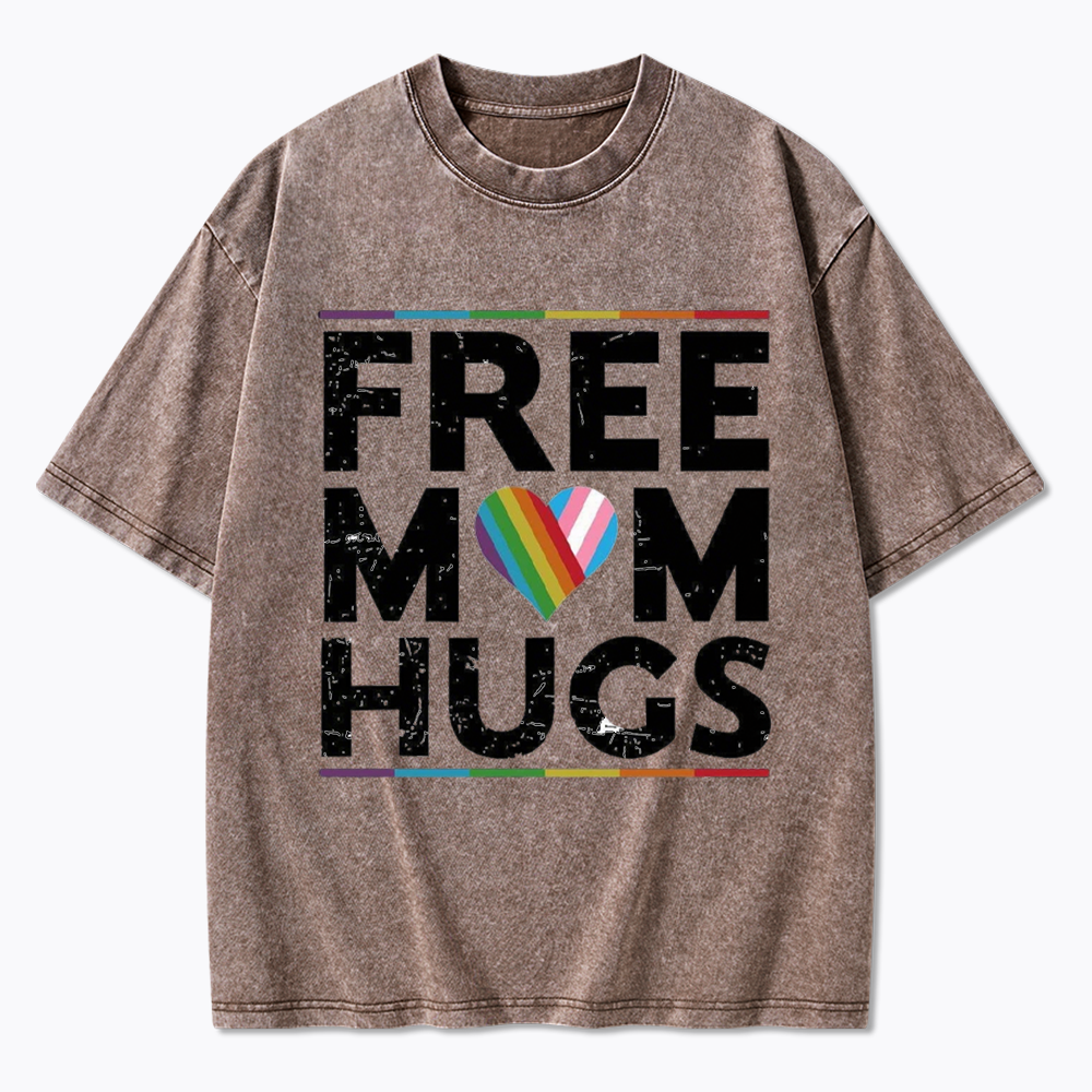 Free Mom Hugs Washed T-Shirt