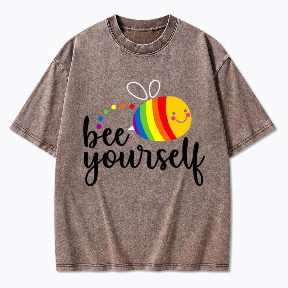 Bee Yourself Washed T-Shirt
