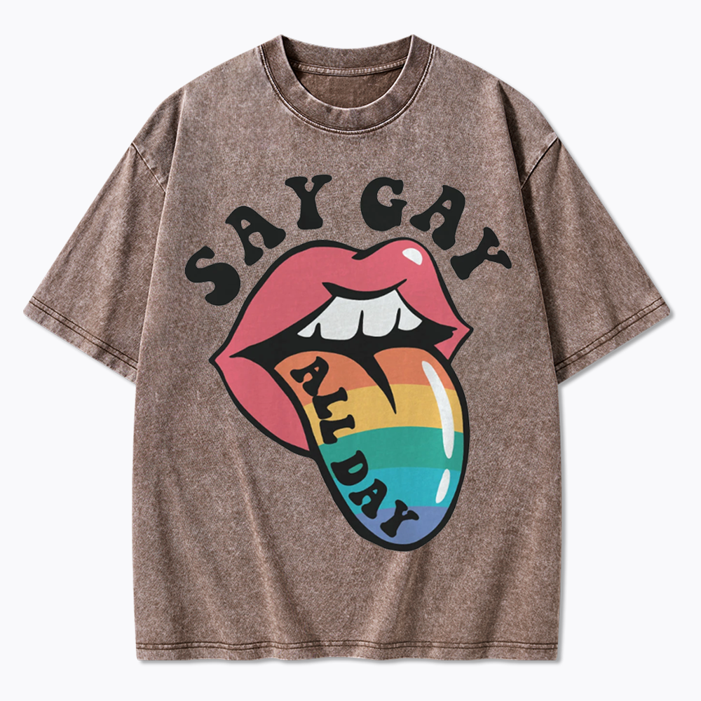 Cute Pride Washed T-Shirt