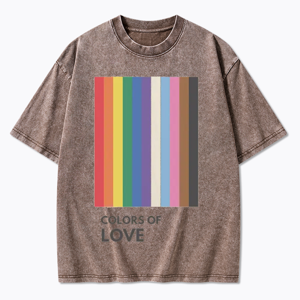 Colors of Love Washed T-Shirt