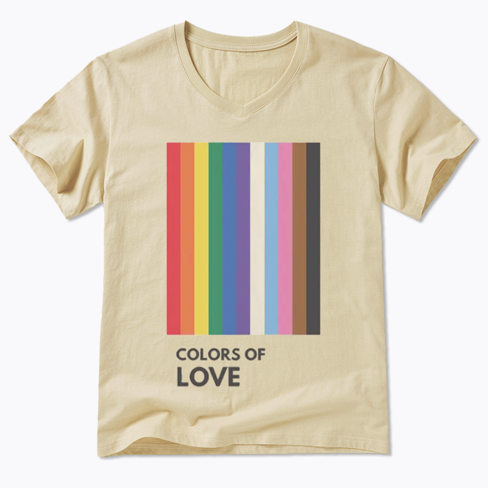 Colors of Love V-Neck Classic T-Shirt