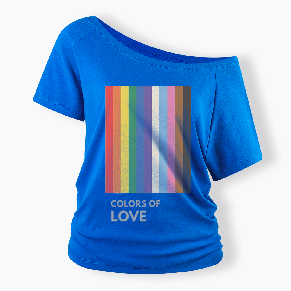 Colors of Love Off Shoulder T-shirt