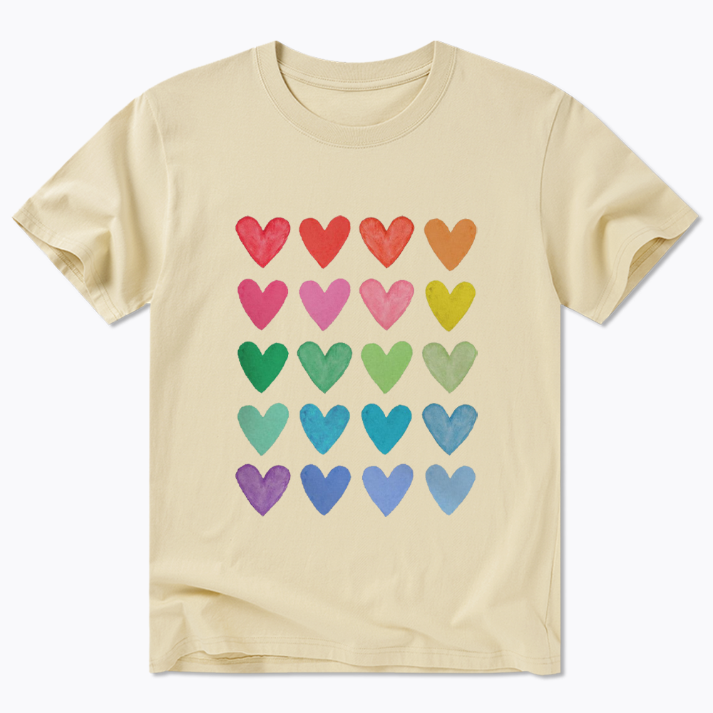 Rainbow Hearts Classic T-Shirt